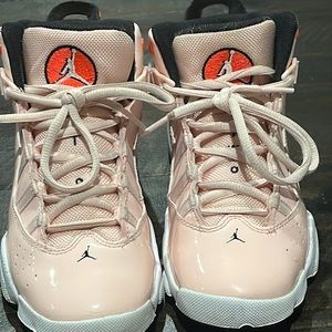 Hardly worn Jordan’s used about 10 times and daughter grew out of them.